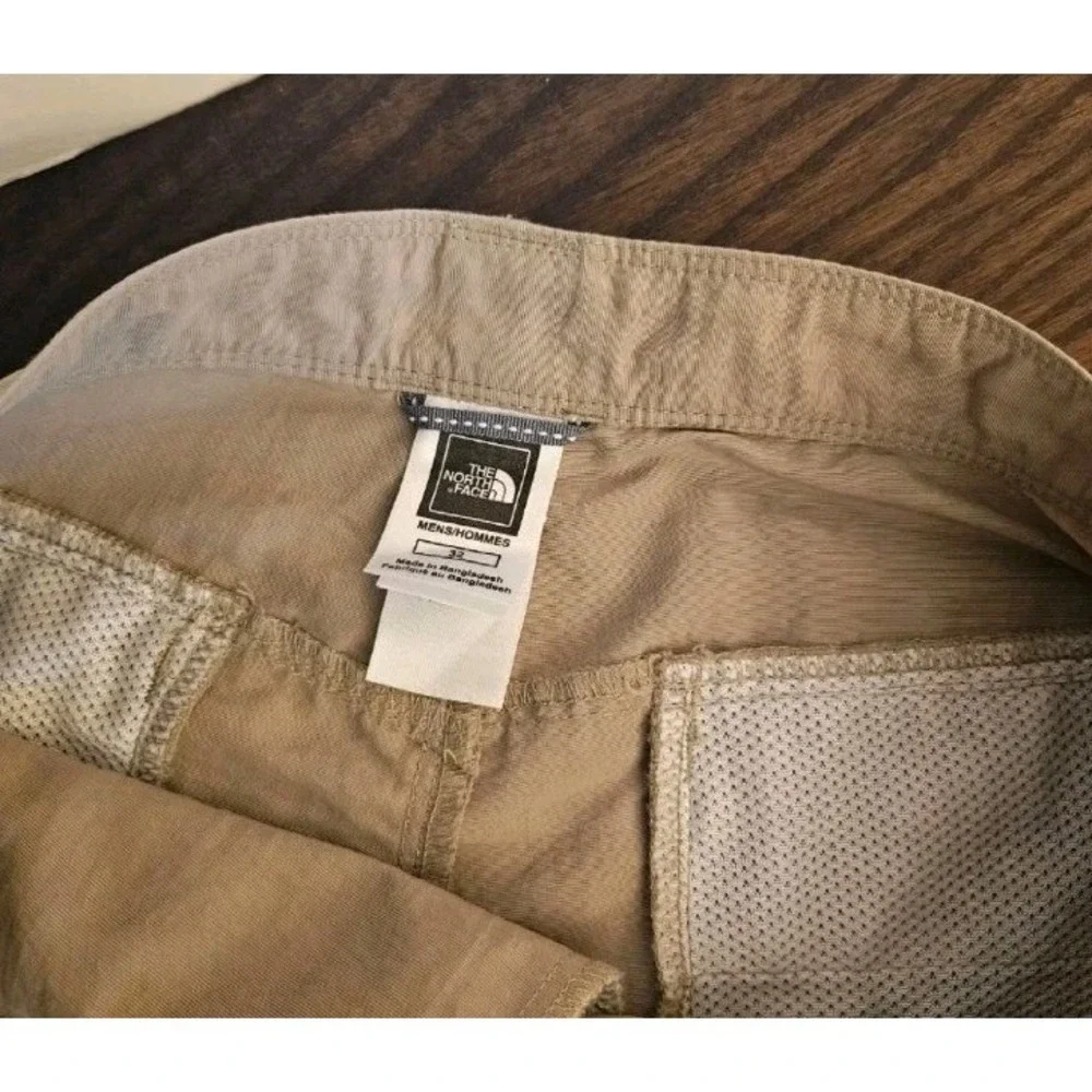 VTG The North Face Horizon Hiking Shorts Men's 32 Tan Canvas Quick Dry S07 AH6L